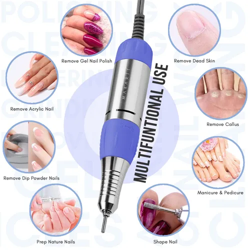 Miniatura 3 de Taladro de uñas eléctrico, Púrpura Azul