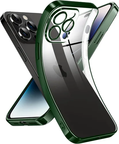 Miniatura 130 de Supdeal Funda transparente para iPhone 13 Pro, no amarillea, protección de cámara, probada en caídas de grado militar, transparente, a prueba