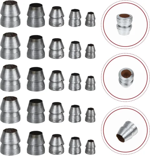 Miniatura 4 de Yardwe 25 cuñas de mango redondo de seguridad, mango de hacha, mango de cuña, mango de martillo de cuña de acero para hacha de martillo de garra