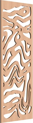 Miniatura 144 de 9 3/8"W x 24 3/8"H x 1/4"T Northfield Decorativos Paneles de Pared de Madera Calado, Abedul