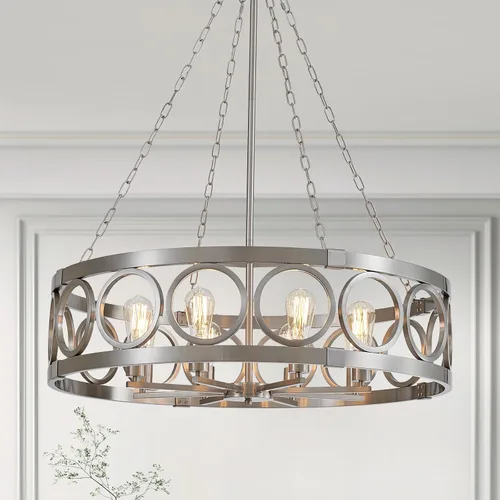 Miniatura 19 de XINGQI Candelabro moderno de 3 luces, lámpara colgante de 13", altura ajustable, accesorios de iluminación para comedor, dormitorio, sala de estar