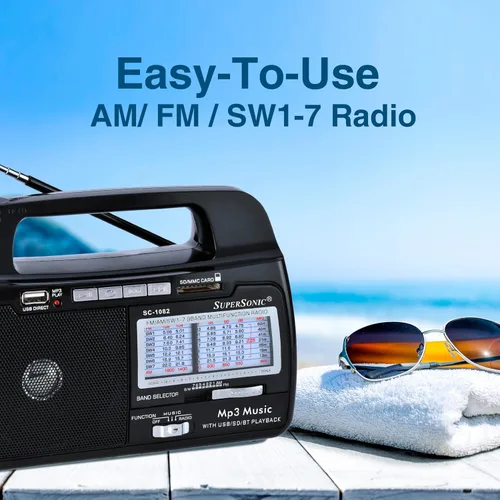 Miniatura 4 de Supersonic SC1082 Radio portátil.