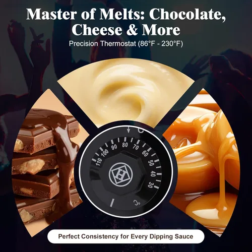 Miniatura 3 de Fuente de chocolate comercial de 5 niveles, 230 W, 7 libras, gran capacidad, acero inoxidable, torre de fondue de chocolate caliente, máquina