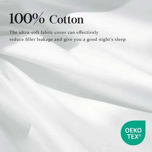 Miniatura 6 de Edredón de plumón de ganso tamaño King extra grande, inserto de duvet de 100% ganso blanco natural premium, potencia de relleno de 800+, funda 100%