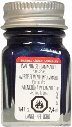Testors Corp. - Esmalte para pintura plástica, 1/4 oz, color azul ártico metálico TES1109TT