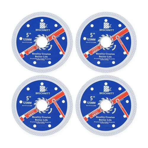 Miniatura 11 de Hoja de sierra de porcelana de diamante superfina con dientes en X, 2 piezas de 3 pulgadas (2.953 in) x eje de 3/8 pulgadas (0.394 in), disco
