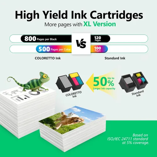 Miniatura 4 de COLORETTO 67XL - Cartuchos de tinta para HP Envy 6055e para HP Envy Pro 6000 6455e 6458e 6452e 6052e 6065e 6020e 6022 6022e 6050 6050e 6052