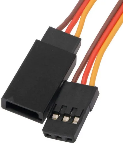 Miniatura 4 de Cable de extensión servo de 3 pines de 3.9 in/4 pulgadas, 3.93 pulgadas, hembra a macho, conector de cable JR para control remoto de aviones