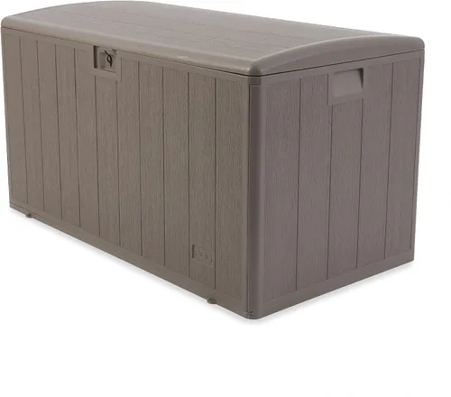 Miniatura 9 de Plastic Development Group Caja de almacenamiento al aire libre, cierre estándar, 73 galones, gris