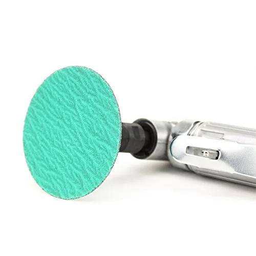 Miniatura 3 de BHA Discos de lijado de cambio rápido tipo R macho roll-on de circonita verde con ayuda de molienda, 3 pulgadas (grano 120), paquete de 25