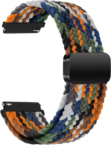 Miniatura 3 de Compatible con Galaxy Watch 1.811 in/Galaxy Watch 3 1.772 in/Gear S3 Frontier Classic Band Nylon trenzado elástico elástico Solo Loop Correa