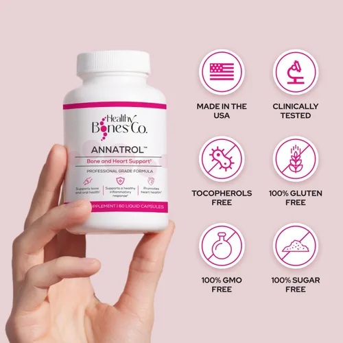 Miniatura 5 de Annatrol Bone & Heart Wellness Tocotrienoles de Achiote Premium y Geranilgeraniol (GG) Complejo de Vitamina E Fórmula Nutricional Avanzada