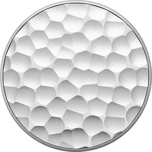 Miniatura 2 de PopSockets: PopGrip - Soporte extensible y agarre con tapa intercambiable para teléfonos y tabletas, metal martillado plateado