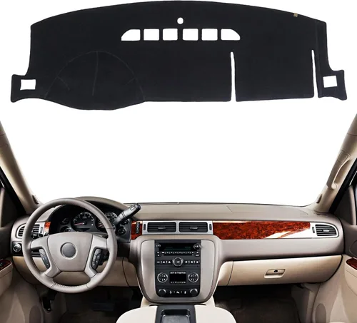 Miniatura 18 de Cubierta del Tablero Alfombrilla del Salpicadero Ajuste para Chevy Equinox 2024-2018 (Sin Modelos HUD), Alfombrilla del Tablero del Coche Negro