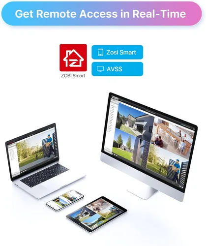 Miniatura 7 de ZOSI Sistema de cámara de seguridad para el hogar 4K 8MP PoE al aire libre, 4 cámaras IP Bullet PoE de 5 MP (3K), detección de movimiento, control