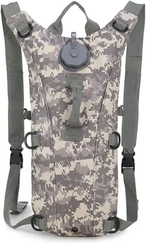 Miniatura 8 de Bolsa de agua táctica de 3L para vejiga, mochila de camello para senderismo al aire libre, camping, militar, portátil, hidratación, bolsa