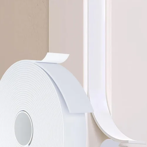 Miniatura 14 de Burlete Sello para Puerta Blanco, 1 Pulgada de Ancho X 1/4 Pulgada de Grosor, Sello de Ventana de Aire Acondicionado, Cinta de Espuma Autoadhesiva