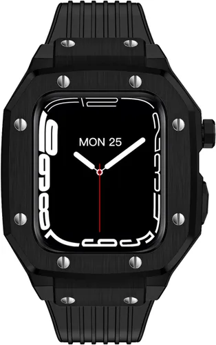 Miniatura 2 de Kit de modificación para iWatch Series 7 6 5 4 SE para Apple Watch Band Case de 1.732 in 1.772 in 1.654 in para Apple Watch Band de silicona + caja