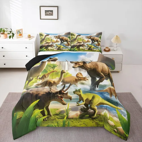 Miniatura 17 de Feelyou Juego de edredón con estampado de elefante étnico para niñas y niños, edredón de elefante, estilo bohemio exótico, juego de ropa de cama