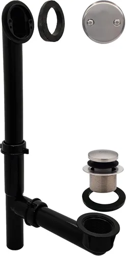 Miniatura 25 de Westbrass 593144-62 Kit de drenaje de residuos de baño con punta tubular de 1-1/2 pulgadas, color negro mate, paquete de 1