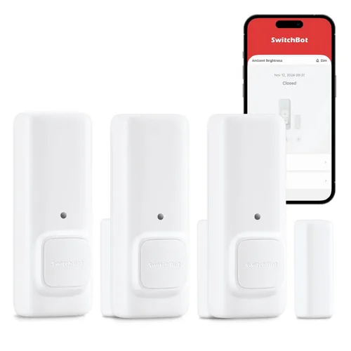 Miniatura 9 de SwitchBot Sensor de contacto de alarma de puerta – Alarma de ventana inalámbrica de seguridad inteligente para el hogar y sensor de puerta, añade
