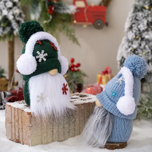 Miniatura 7 de Decoraciones de Navidad de gnomo, figura sueca de Tomte, gnomos de casa de campo, gnomos de Navidad escandinavos, adornos de felpa para invierno