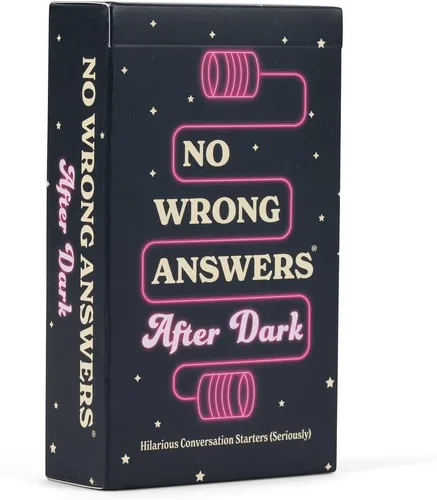 No Wrong Answers After Dark - Divertido juego de cartas, iniciador de conversación, actividad divertida para amigos, juego o cita nocturna, viajes,