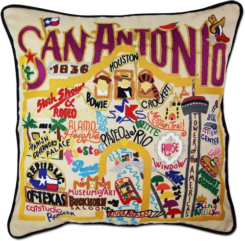 Miniatura 139 de Catstudio Almohada decorativa bordada a mano de Texas