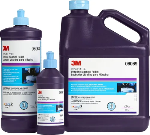 Miniatura 9 de 3M Perfect-It - Pulidor ultrafino para máquina, 06068, 32 onzas líquidas, esmalte de pintura, pulido de calidad profesional automotriz