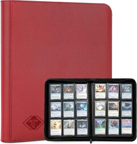 Miniatura 24 de Carpeta de tarjetas de 4 bolsillos para 160 fundas, carpeta de tarjetas Ablum para colección de tarjetas intercambiables para tarjetas deportivas