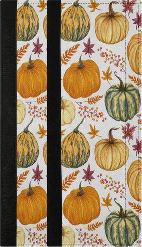 Miniatura 9 de Eionryn Fundas para manija de puerta de refrigerador con hojas caídas de arce otoñal, arces naranjas de otoño, guantes para microondas