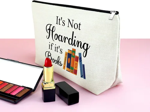 Miniatura 3 de Mxrymvu Regalos para amantes de los libros, regalos para bibliófilos, bolsa de maquillaje, libro de lectura, club, regalo para mujeres, bolsa