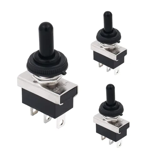 Miniatura 12 de Baomain, interruptor de conmutación SPST con apagado-encendido, 2 clavijas, 12 V 25 A con cubierta impermeable para auto