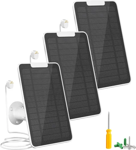 Miniatura 15 de Panel solar premium para cámara Google Nest, panel solar de 5W para cámara Google Nest interior y exterior (versión con batería), especialmente