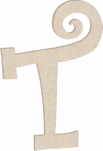 Miniatura 22 de Pequeña letra de madera de 2 pulgadas con forma de letra L para manualidades, decoración de letras sin terminar del alfabeto para niña, forma ABC