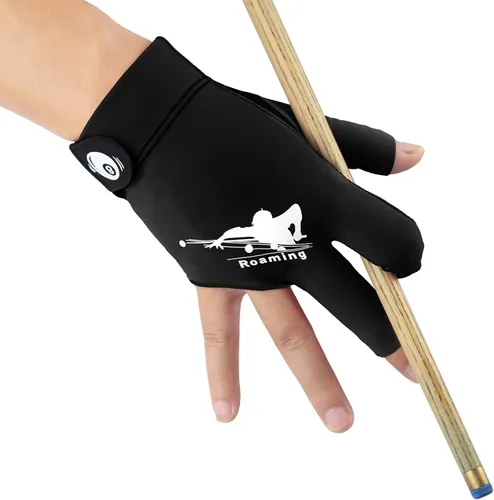 Miniatura 11 de Guantes de billar Roaming de secado rápido y transpirables, guante para billar, billar francés, taco de snooker, opción para mano izquierda