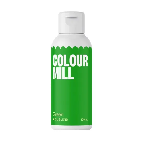 Colour Mill - Colorante para alimentos a base de aceite, 100 mililitros, verde