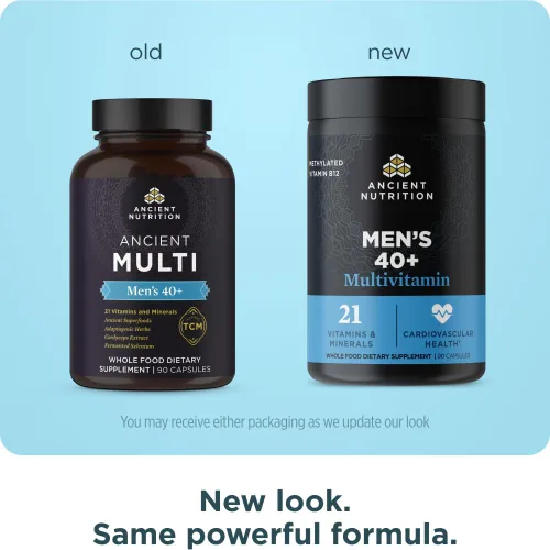 Miniatura 2 de Ancient Nutrition, Multivitamínico para hombre 40 Plus 3 días, 90