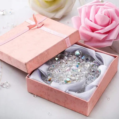 Miniatura 5 de Hicarer 4000 piezas de piedras preciosas acrílicas de cristales de diamantes, piedras preciosas dispersas para mesa de boda, decoración de fiesta