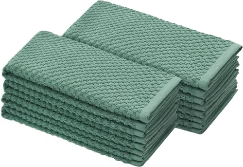 Miniatura 11 de Paquete de 4 toallas para cocina Euro-Cafe Cotton Craft, blancas, 100 % de algodón puro, Algodón, Blanco, paquete de de 12