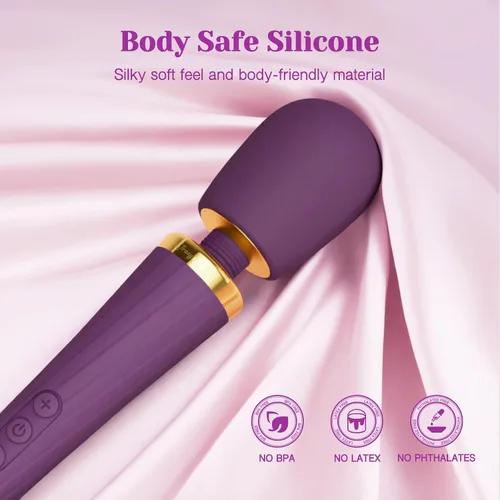 Miniatura 5 de Tracy's Dog Vibrador de varita para mujeres, juguetes sexuales para adultos con 5 modos y 3 velocidades para estimulación del pezón del clítoris