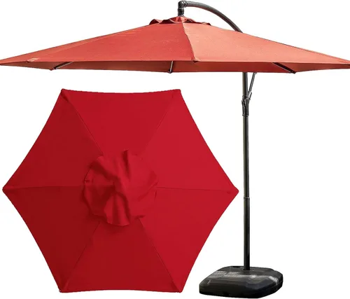 Miniatura 8 de Lona de repuesto para sombrilla de patio, toldo de repuesto para sombrilla de patio, 2M, 2.7M, 3.0M, 6 brazos/8 brazos, sombrilla de jardín, tela