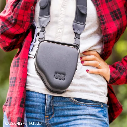 Miniatura 6 de Bolsa USA Gear de Cáscara Dura para Cámaras DSLR y Sin Espejo, Compatible con Canon, Nikon, Sony y Fujifilm - Se Ajusta a EOS R100, Rebel T7