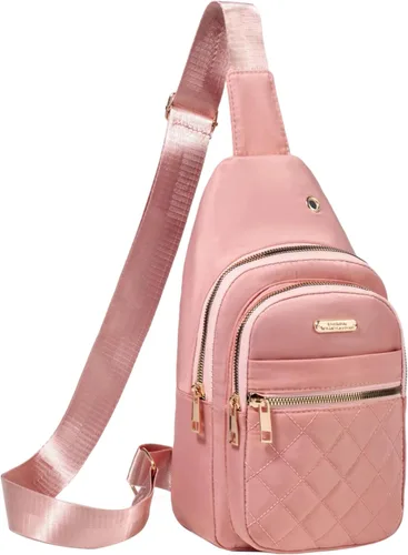 Miniatura 26 de Banelu Mochila Pequeño Bolso Bandolera para Mujeres de Moda, Bolso Pequeño de Cadera de Cruz Mochila de Senderismo de Viaje