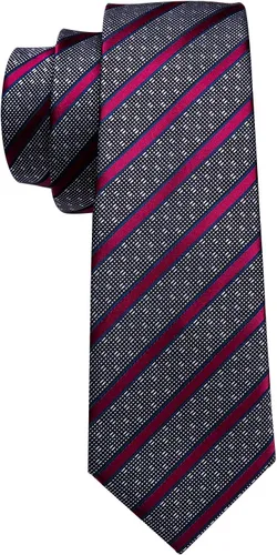 Miniatura 295 de Barry.Wang Juego de corbatas para hombre, corbata de seda a rayas, tejido a cuadros, gemelos formales, negocios, boda