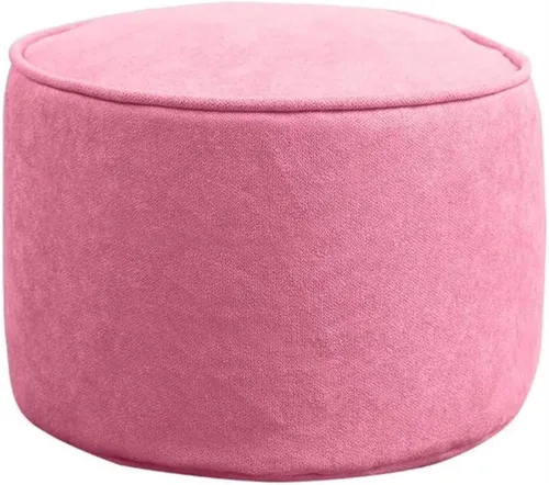 ELZEM Reposapiés otomano/color sólido redondo reposapiés silla de pie silla decorativa con extraíble multiusos para uso a tu manera (color colores