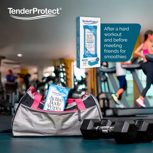 Miniatura 4 de TenderProtect Active Body Wipes, extra grande, sin enjuague, para adultos, 9 x 12 pulgadas, extra grande, aloe, sin enjuague, paño de baño