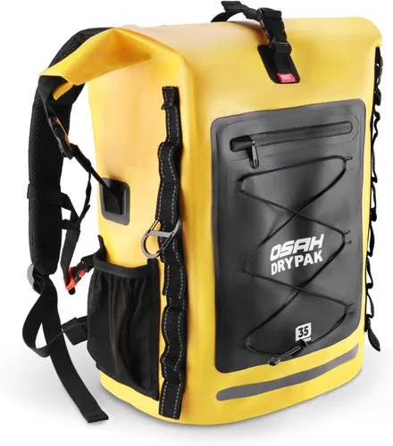 Miniatura 18 de OSAH DRYPAK Mochila impermeable Bolsa seca – Mochila de senderismo enrollable para viajes, kayak, canotaje, camping y pesca, Gris, Ocio
