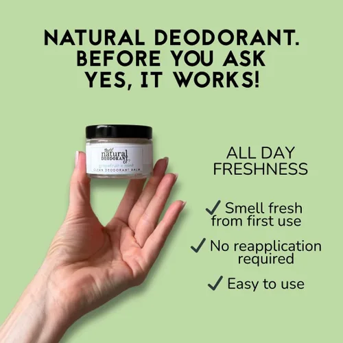 Miniatura 2 de The Natural Deodorant Co, Bálsamo desodorante activo menta y eucalipto 1.94 oz, sin aluminio, sin plástico, extra fuerte