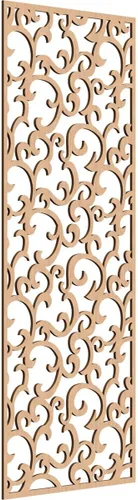 Miniatura 20 de Wheatland Paneles de pared decorativos de madera con calado, 9 3/8 pulgadas de ancho x 24 3/8 pulgadas de alto x 1/4 de alto, nogal